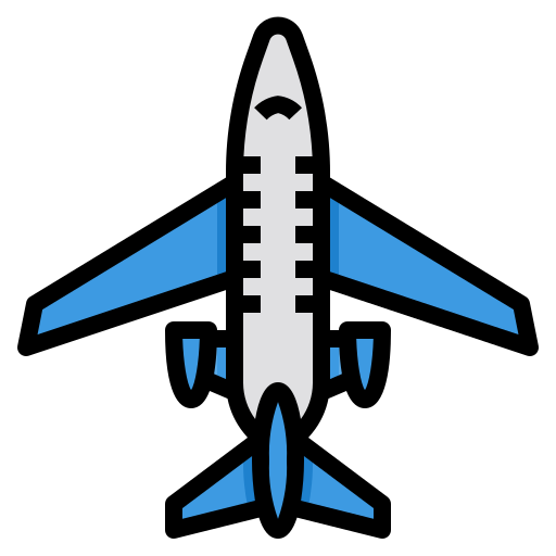 samolot itim2101 Lineal Color ikona