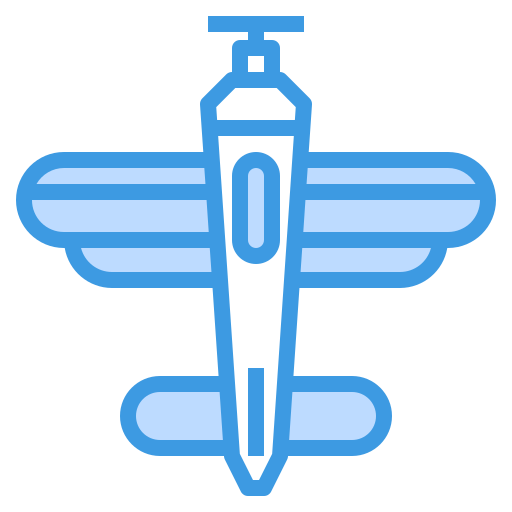 飛行機 itim2101 Blue icon