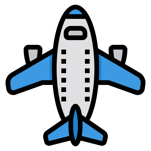 Самолет itim2101 Lineal Color иконка