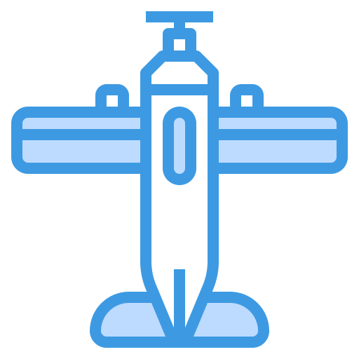 Plane itim2101 Blue icon