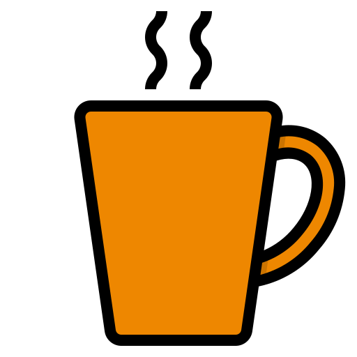 Кофейная чашка itim2101 Lineal Color иконка