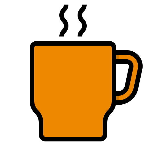 Кофейная чашка itim2101 Lineal Color иконка