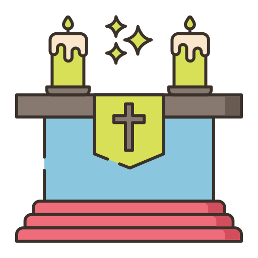 altar Flaticons Lineal Color icon