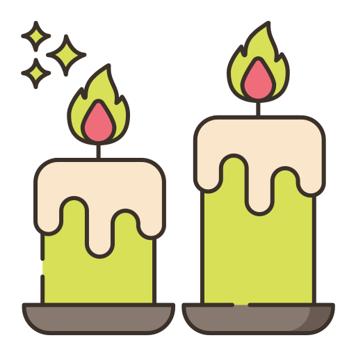 velas Flaticons Lineal Color Ícone