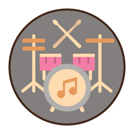 Drums Flaticons Lineal Color icon