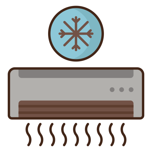 klimatyzacja Flaticons Lineal Color ikona