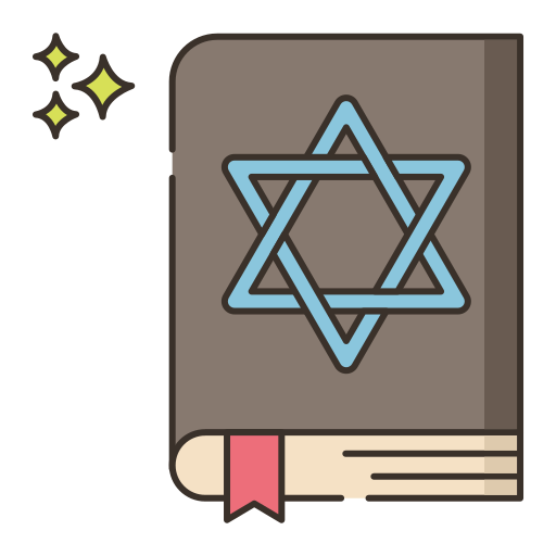 judaísmo Flaticons Lineal Color icono