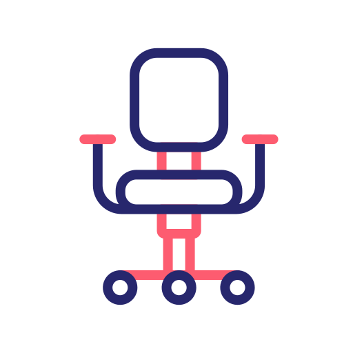 Desk chair Generic Outline Color icon