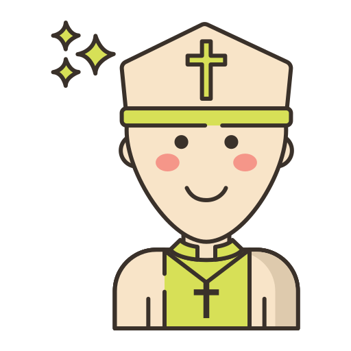 Папа Flaticons Lineal Color иконка