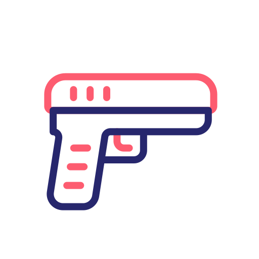銃 Generic Outline Color icon