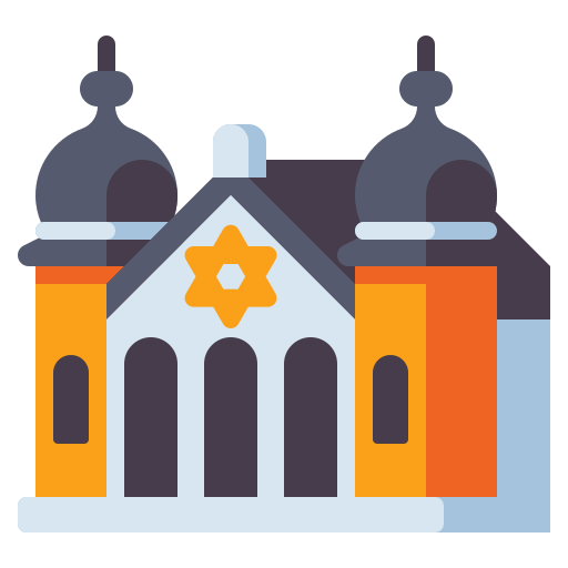synagoga Flaticons Flat ikona