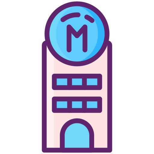 Motel Flaticons Lineal Color icon