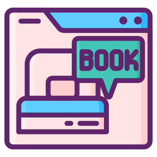 Online booking Flaticons Lineal Color icon