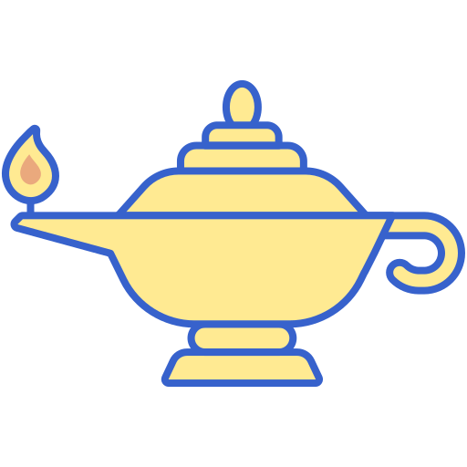 Oil lamp Flaticons Lineal Color icon