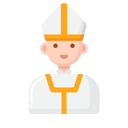 papież Flaticons Flat ikona