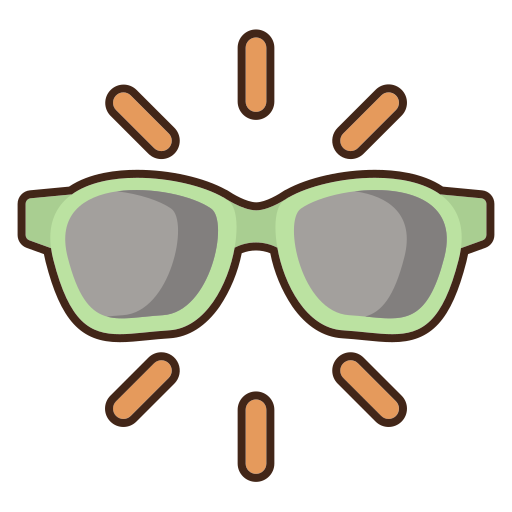 occhiali da sole Flaticons Lineal Color icona