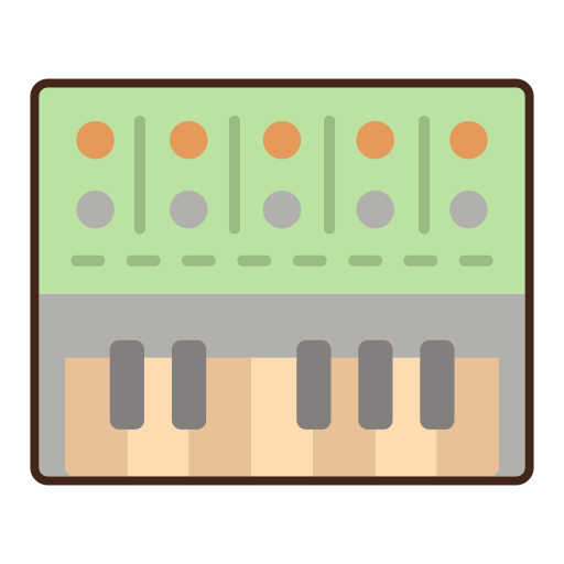 sintetizador Flaticons Lineal Color icono