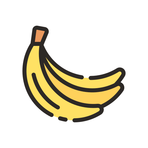 banana Good Ware Lineal Color Ícone