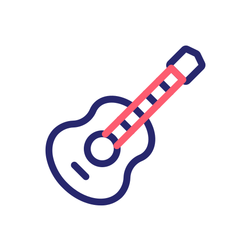 guitarra Generic Outline Color icono