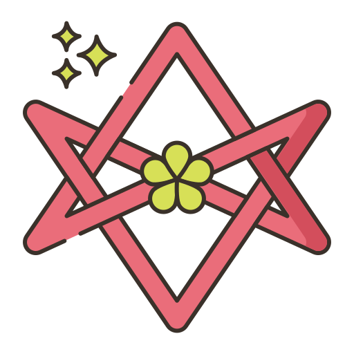 Unicursal hexagram Flaticons Lineal Color icon
