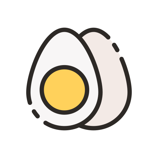 Boiled egg Good Ware Lineal Color icon