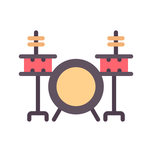 ドラムセット Good Ware Flat icon