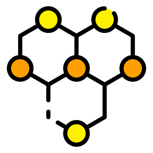 molécula Good Ware Lineal Color icono