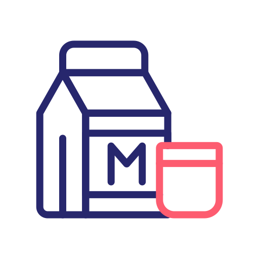 Milk Generic Outline Color icon