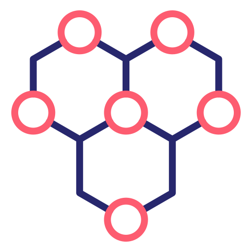 molecuul Generic Outline Color icoon