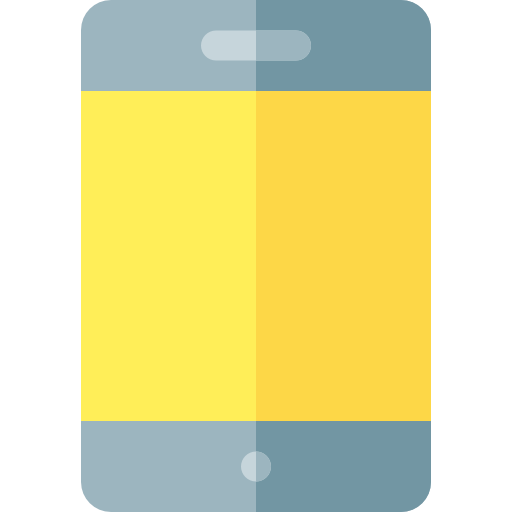 cellulare Basic Rounded Flat icona
