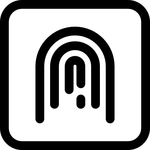 지문 Basic Rounded Lineal icon