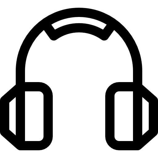 ヘッドホン Basic Rounded Lineal icon