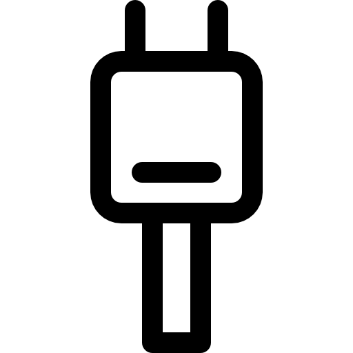 enchufe Basic Rounded Lineal icono