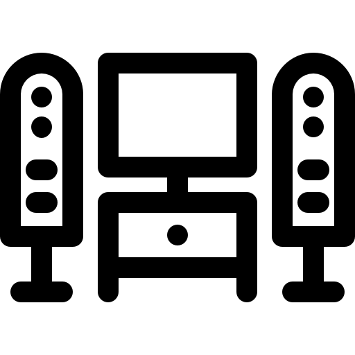 홈 시네마 Basic Rounded Lineal icon