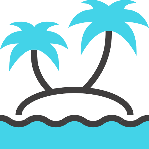 Island Maxim Flat Two Tone Linear colors icon