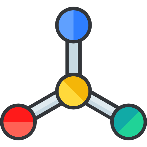 chimie Roundicons Premium Lineal Color Icône