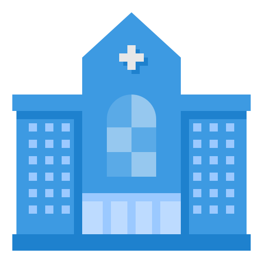 edificio del hospital itim2101 Flat icono