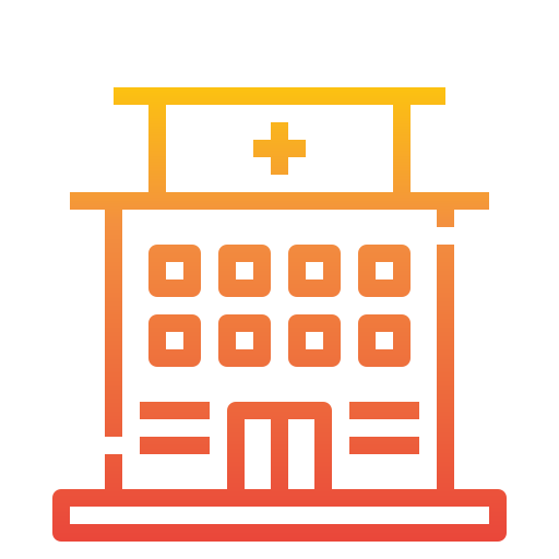 ziekenhuis gebouw itim2101 Gradient icoon