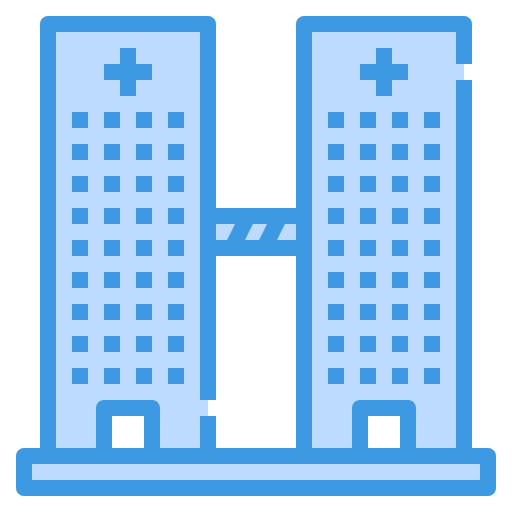 krankenhausgebäude itim2101 Blue icon