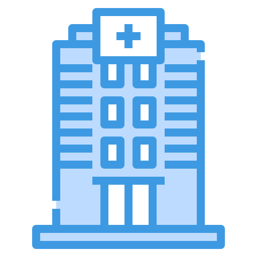 krankenhausgebäude itim2101 Blue icon