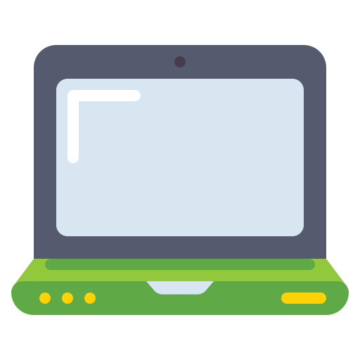 ordenador portátil Flaticons Flat icono