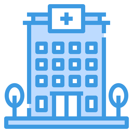 krankenhausgebäude itim2101 Blue icon