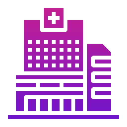 budynek szpitala Generic Flat Gradient ikona