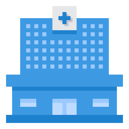 Hospital building itim2101 Flat icon