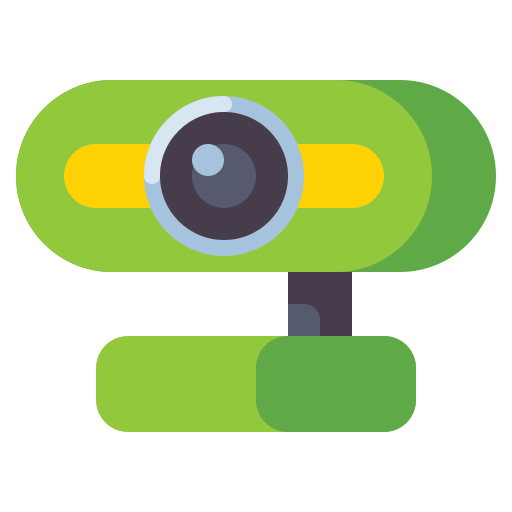 cámara web Flaticons Flat icono