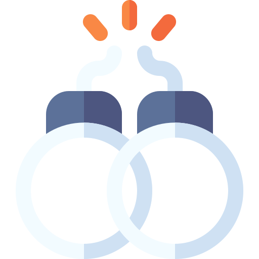 Handcuff Basic Rounded Flat icon