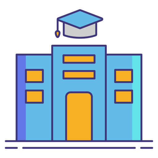 University Flaticons Lineal Color icon