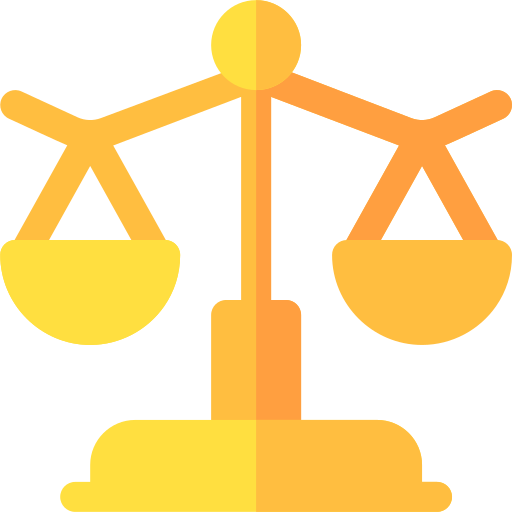 escala de justicia Basic Rounded Flat icono