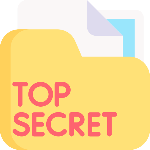 top secret Special Flat Icône