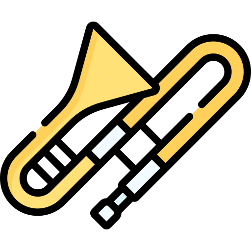 trombón Special Lineal color icono